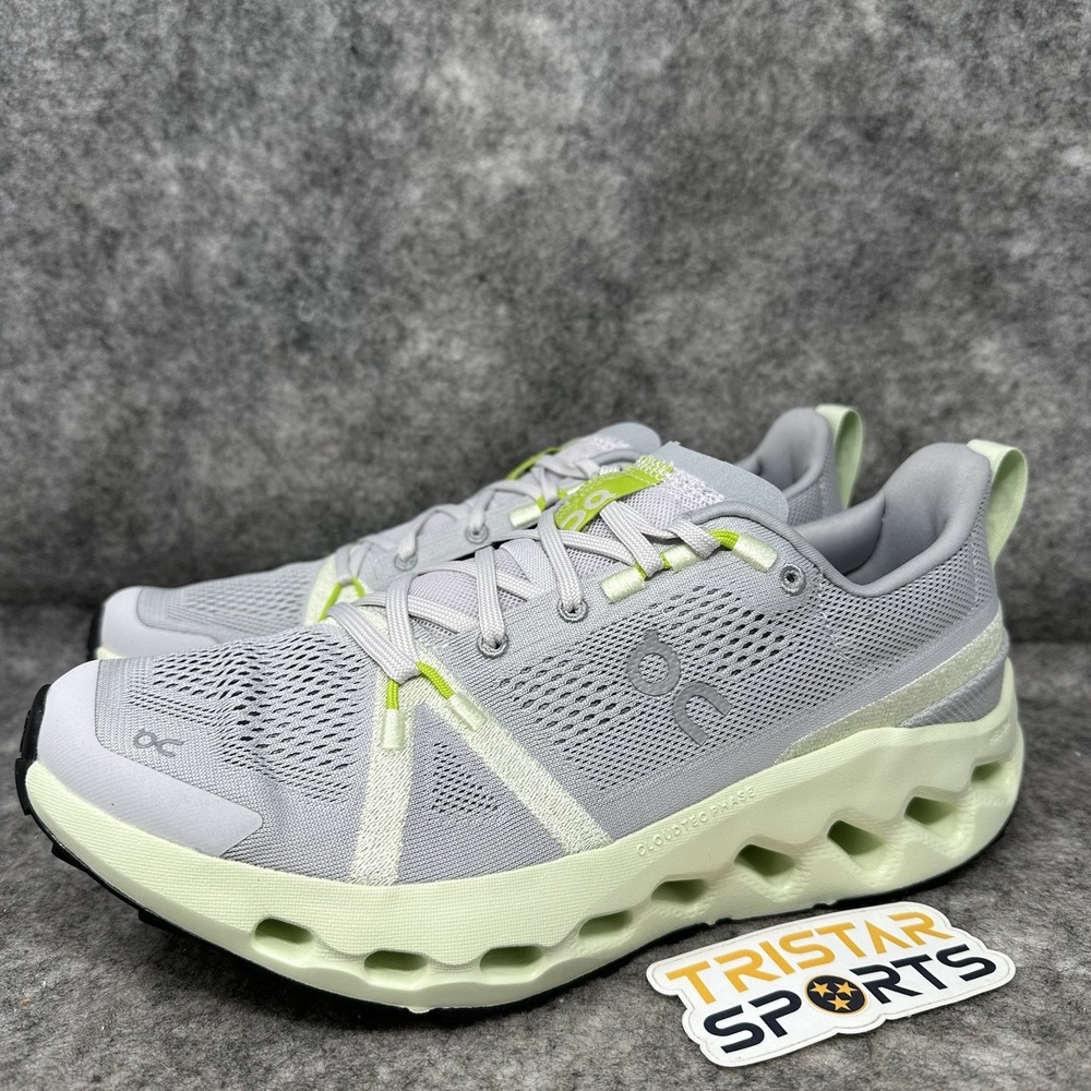 On Cloudsurfer Trail Running Shoes Womens Size 9.5 Frost Lima 3WE10102849